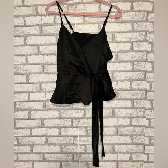 Black Satin Cami top - Picture 3 of 4